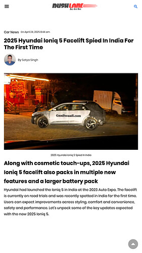 short-hyundai-ioniq5-facelift-spied-india-rushlane